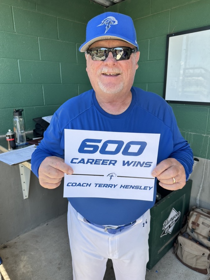 Coach Terry Hensley — 600 career wins (Baseball)